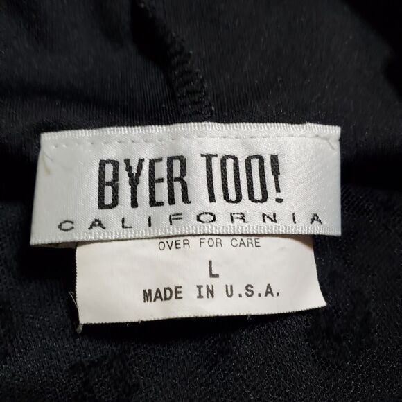 VTG 90s Y2K Maxi Dress Size L Sheer Mesh Overlay  Whimsigoth Witchy Byer Too - Picture 11 of 13